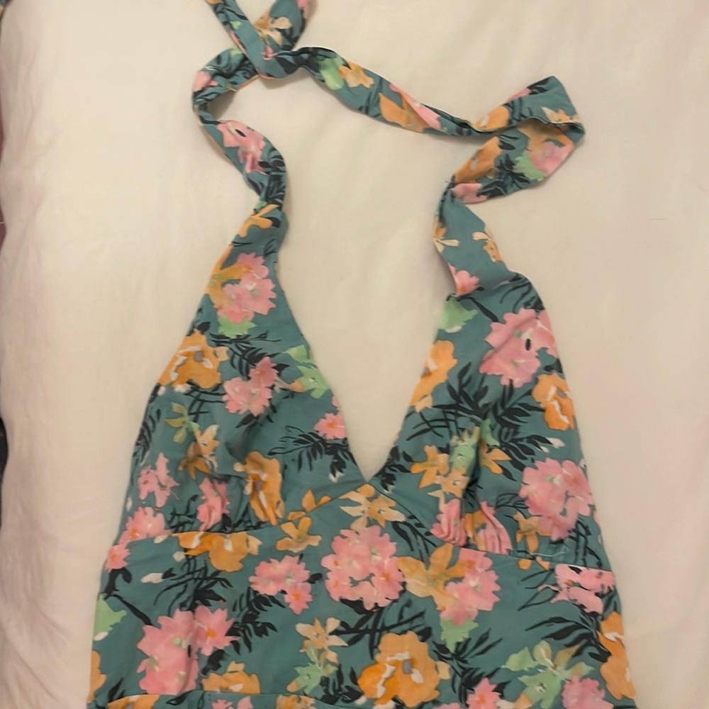 halter backless dress